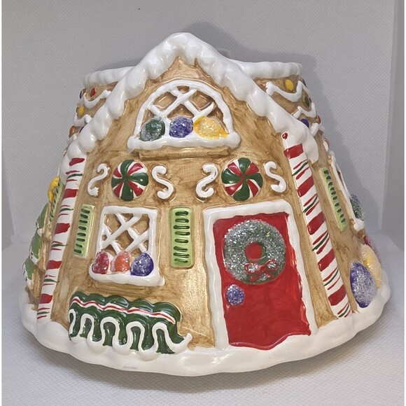 Yankee Candle Gingerbread House Jar Candle Topper Lamp Shade - Picture 1 of 12